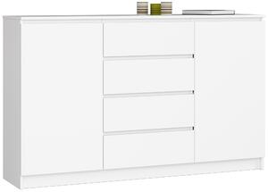 Ak furniture Komoda Tove K 160 cm bílá matná