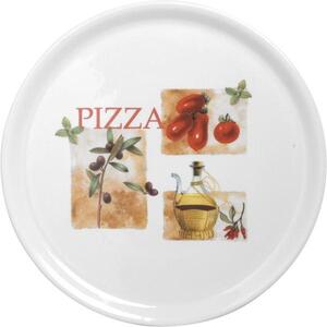Talíř na pizzu 31 cm Rajčata olivy Gastro (6 ks)