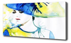 Moderní fotoobraz canvas na rámu Žena s kloboukem oc-93398336