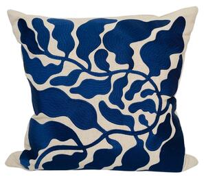 Lněný povlak na polštář Leaves Embroidered – Linnéa Andersson
