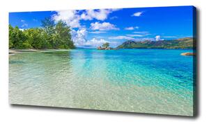 Foto obraz na plátně Pláž Seychely oc-93635847