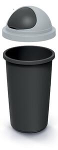 Prosperplast Odpadkový koš COMPACTO ROLL 50 L černý/světle šedý
