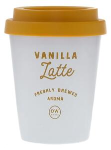 DW HOME Vanilla Latte Vonná svíčka ve skle, 122 g