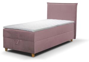 Čalouněná postel FRILLY MINI 90x200 cm Růžová
