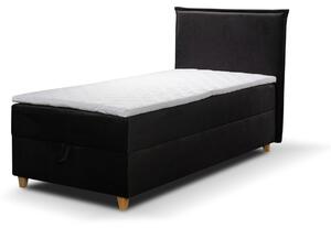 Čalouněná postel FRILLY MINI 90x200 cm Černá