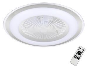 Stropní LED svítidlo Zephyr, 1x LED 48w, 3000-6000k, s, s ventilátorem a ovladačem