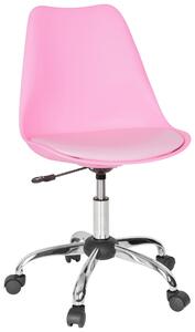 OTOČNÁ ŽIDLE, vzhled kůže, pink MID.YOU - Online Only kancelářské židle, Online Only