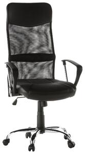 OTOČNÁ ŽIDLE, vzhled kůže, síťovina, černá, barvy chromu MID.YOU - Online Only kancelářské židle, Online Only