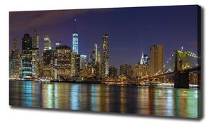 Foto-obraz canvas do obýváku Manhattan noc oc-94053969