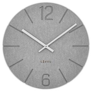 LAVVU Šedé hodiny Natur vyrobené v Čechách ⌀34cm LCT5028 (LAVVU Šedé hodiny Natur vyrobené v Čechách ⌀34cm LCT5028)