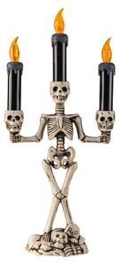 Halloweenské LED světlo (svícen skeleton) (100409555001)