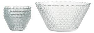 SADA SERVÍROVACÍCH MISEK Luisa 5dílné 27/27/20 cm Ritzenhoff Breker - Skleněné mísy
