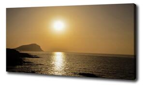 Moderní obraz canvas na rámu Západ slunce moře oc-94820820
