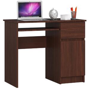 Ak furniture Psací stůl PIKSEL 90 cm wenge pravý