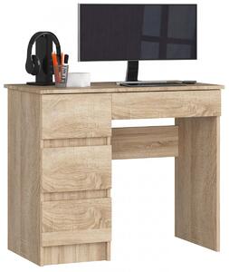 Ak furniture Psací stůl A-7 90 cm dub sonoma levý