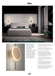 Redo 01-2697 - LED Nástěnné svítidlo DIAZ LED/20W/230V CRI 90 zlatá