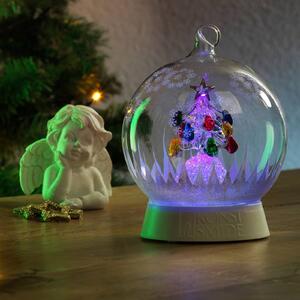 LED světlo skleněná koule vánoční stromek