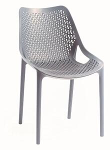 Zahradní židle Rojaplast plast šedá