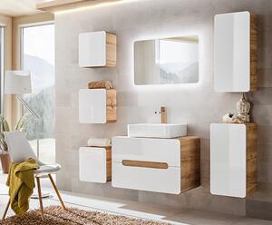Koupelnová závěsná skříňka čtverec ARUBA WHITE