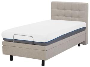 Jednolůžková postel 90 cm DUCHE (béžová). 1007248