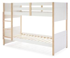 Dětská patrová postel kiara 90 x 190 cm bílá