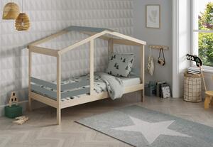 Dětská postel elana 90 x 190 cm přírodní/zelená