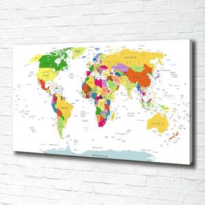 Foto obraz canvas Mapa světa oc-96052492