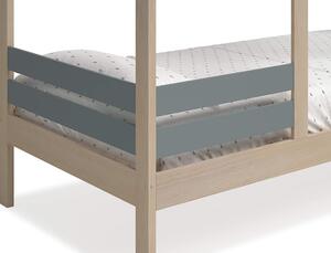 Dětská postel elana 90 x 190 cm přírodní/zelená