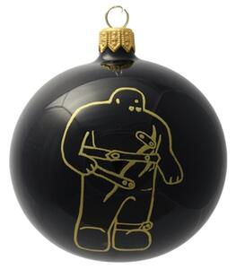 Vánoční ozdoba černá s dekorem Golema