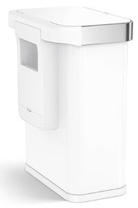 Simplehuman bezdotykový koš s hlasovým a pohybovým sensorem, 58 L,bílá ocel, ST2033