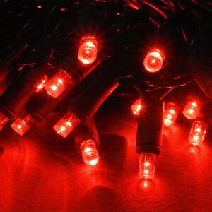 LED Twinkle-světelný řetěz s animaceni, vnitřní, 10 m, červená