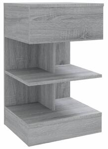 Noční stolek šedý sonoma 40 x 35 x 65 cm kompozitní dřevo