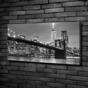 Foto obraz na plátně do obýváku New York noc oc-96581039