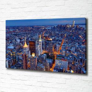 Moderní fotoobraz canvas na rámu Manhattan noc oc-96722456