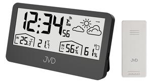 JVD Digitální rádiem řízená černá meteorologická stanice JVD RB3407.1