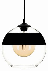 Závěsná lampa Monochrome Flash čirá/černá Ø 25cm