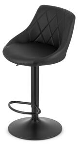 Barová otočná židle KAST ECO - černá barva
