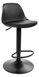 Barová otočná židle HOGA - černá barva