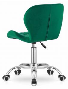 SUPPLIES AVOLA otočná sametová kancelářská židle - zelená barva