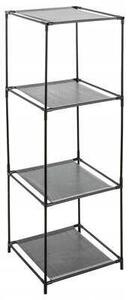 Koupelnový regál 5five Simply Smart černý 34,5 x 34,5 x 98 cm