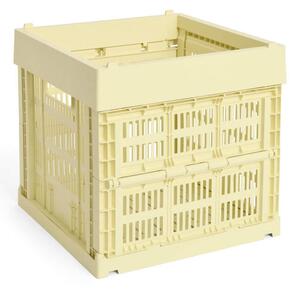 HAY Úložný box Colour Crate Cube, light yellow
