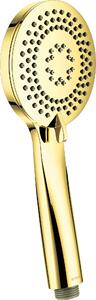 Deante Arnika, kulatá ruční sprchová hlavice 3-funkční, zlatá, NQA_Z51S