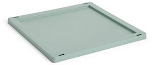 HAY Plastové víko Colour Crate Medium Square/Cube, sage green
