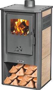 Krbová kamna BLIST Atene S Ceramic, 7,5 kW, krémová