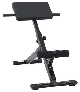 Hyperextension lavice Černá 100,5 x 70 x 78 cm