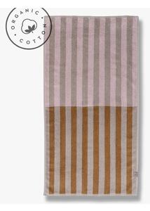 Hnědo-béžový ručník z bio bavlny 50x90 cm Disorder – Mette Ditmer Denmark