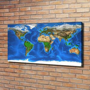 Foto obraz canvas Mapa světa oc-97580792