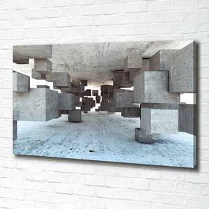 Foto obraz tištěný na plátně Kvádry v betonu oc-97581369