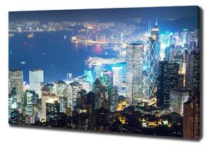 Foto obraz na plátně do obýváku Noční Hongkong oc-97604985