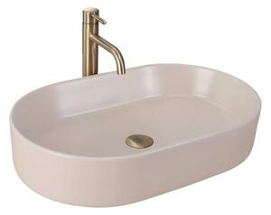 REA-U9661 - Umyvadlo na desku NADIA 38,5x61 cm keramika/béžová
